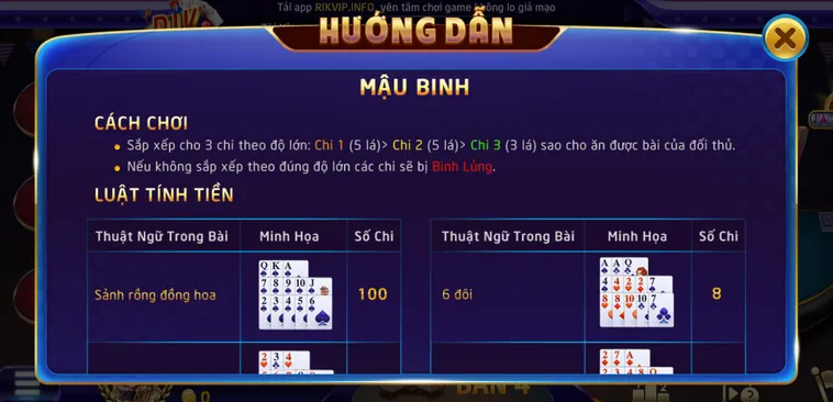 Nghệ Thuật Xếp Bài Mậu Binh Rikvip Đỉnh Cao Để Giành Chiến Thắng Tuyệt Đối